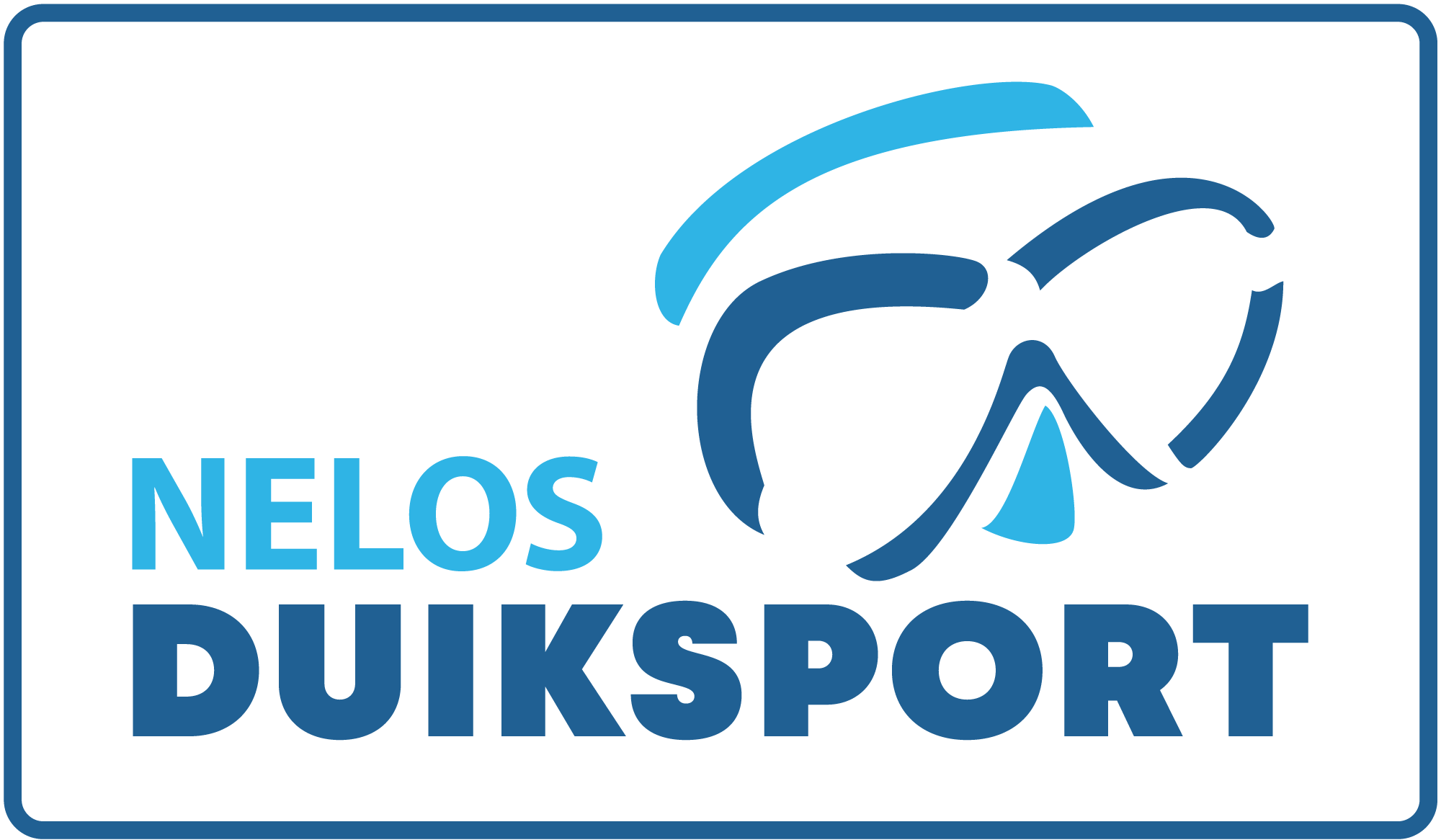 NELOS logo 2022 met kaderrand